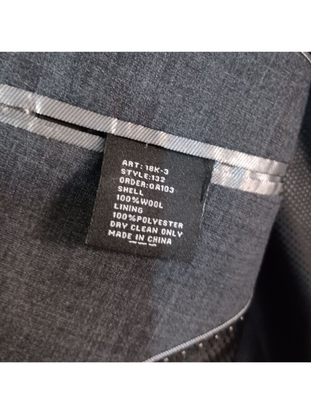 Louis Raphael Luxe Gray Wool Suit Jacket Blazer 42R Tailored Fit 3 Button - Picture 9 of 10